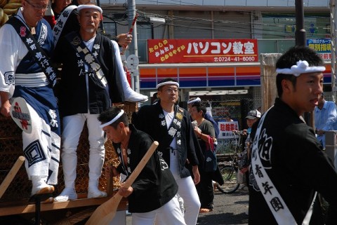 だんじり祭りの参加写真