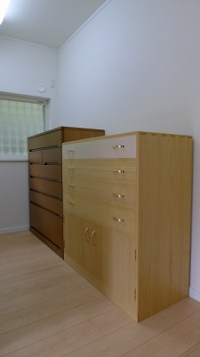 総桐別注オイル仕上げ衣装タンス
