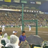 甲子園球場へ、阪神タイガースの藤波晋太郎投手は良かったです。