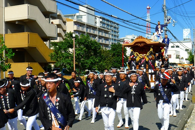 ２０１３　１０月　岸和田だんじり祭り　試験引き