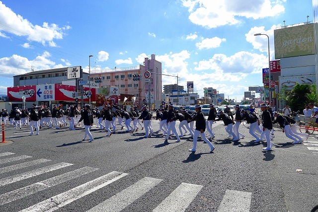 ２０１３　１０月　岸和田だんじり祭り　試験引き荒木北交差点横断