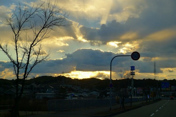 大阪泉州の綺麗な空の写真