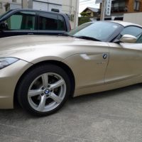 BMWのかっこいいお車スポーツカーで、ご来館いただきました。