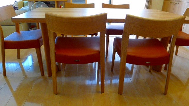 ダイニングテーブル（ＤＤ6220ＭＳ）、椅子（ＣＵ3115Ｓ499）