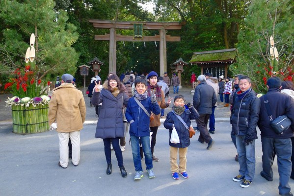 奈良　桜井市の大三輪神社様の鳥居