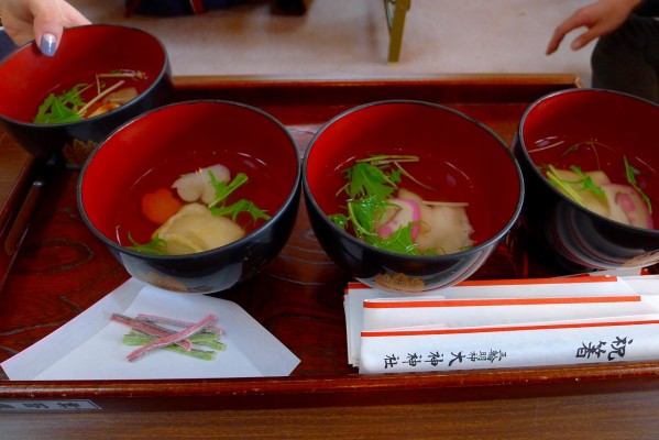 奈良　桜井市の大三輪神社様のお雑煮
