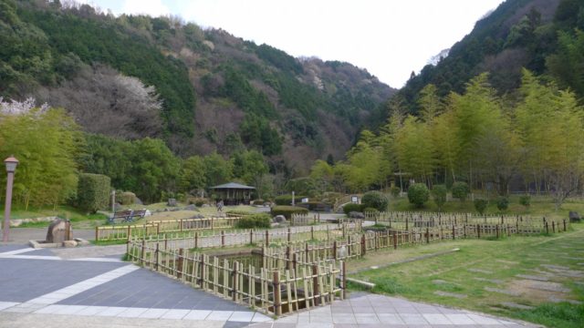 阪和自動車道下り岸和田サービスエリアの日本庭園　１