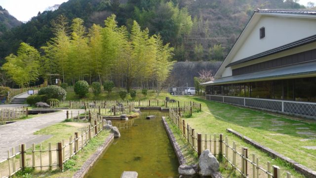 阪和自動車道下り岸和田サービスエリアの日本庭園　２