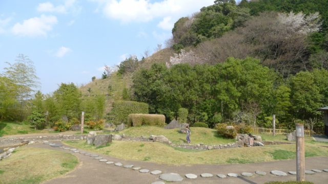 阪和自動車道下り岸和田サービスエリアの日本庭園　５