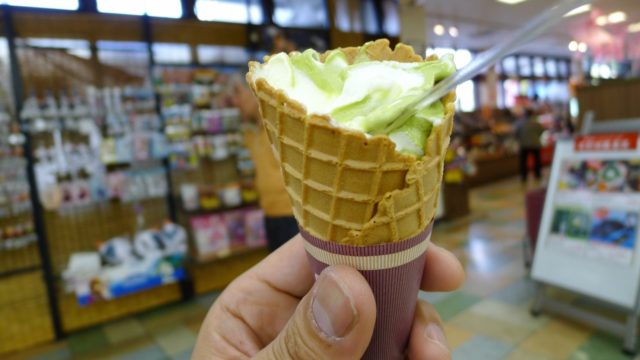 阪和自動車道下り岸和田サービスエリアのソフトクリーム　２