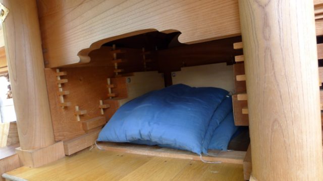 春木旭町だんじりの小屋根の内部