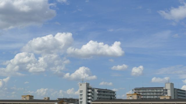 台風11号がくる前日の天気　４