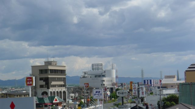 台風11号がくる前日の天気　５