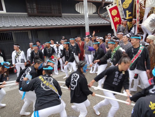 泉大津市出屋敷町のだんじりのかちあい