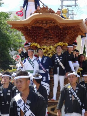 2016年　9月4日　試験引きの春木旭町だんじり