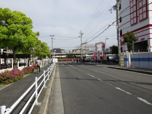 春木ラパーク前の警備確認　１