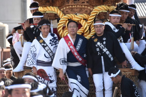 2017年　春木だんじり祭り　春木旭町　試験引き写真