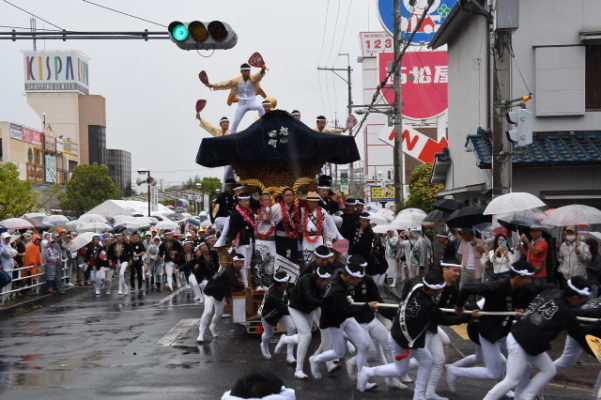 平成29年　春木旭町　パレード後　旧26号線やりまわし