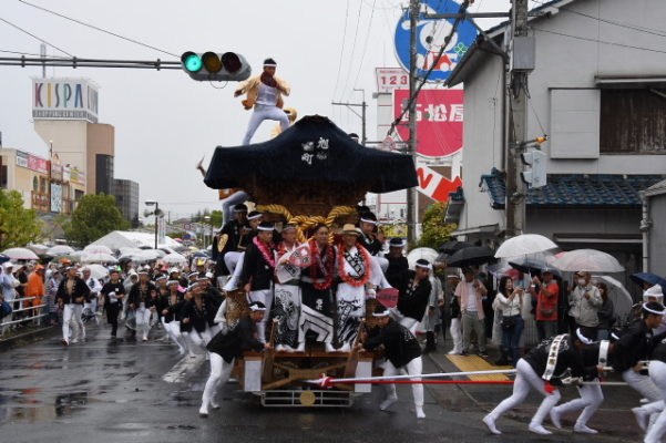 平成29年　春木旭町　パレード後　旧26号線やりまわし２