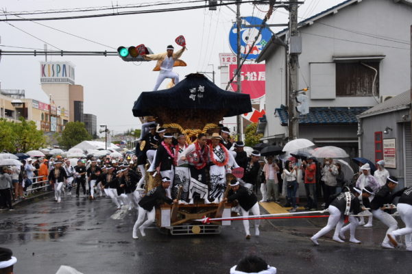 平成29年　春木旭町　パレード後　旧26号線やりまわし３