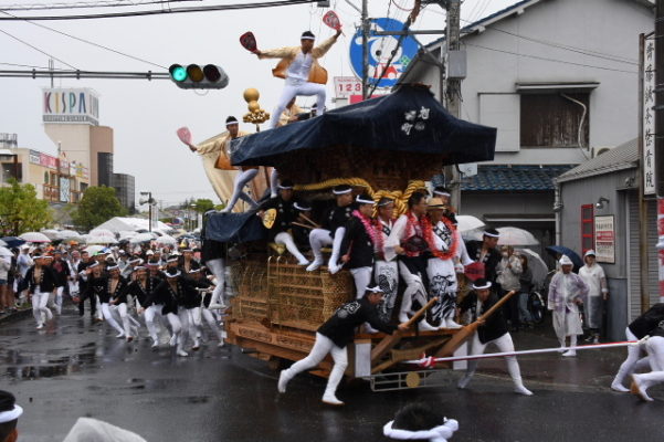 平成29年　春木旭町　パレード後　旧26号線やりまわし４