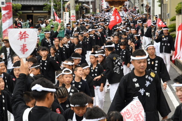 平成29年　春木旭町　弥栄神社　宮入り　直前　３