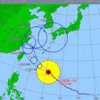 こだわり桐箪笥の社長ブログ　　週末　台風１８号接近やって！「台風もやりまわし」？