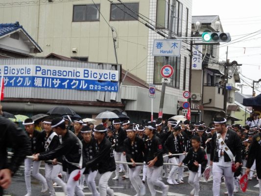 平成29年　春木旭町　宵宮　雨天曳行