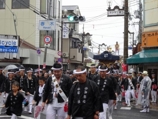 平成29年　春木旭町　宵宮　雨天曳行　２