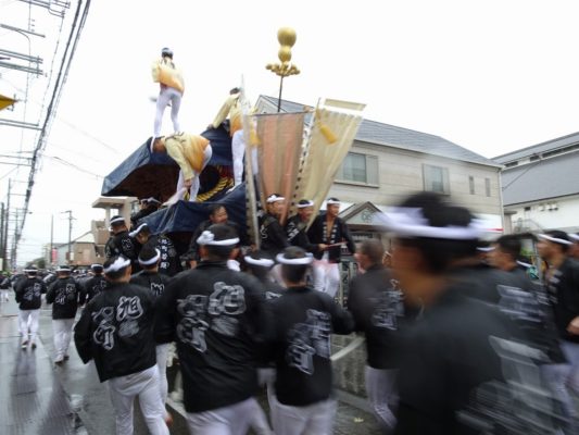 平成29年春木旭町　宵宮　雨天ラパーク交差点横断１０