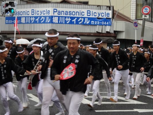 平成29年春木旭町　宵宮　雨天曳行　青年団