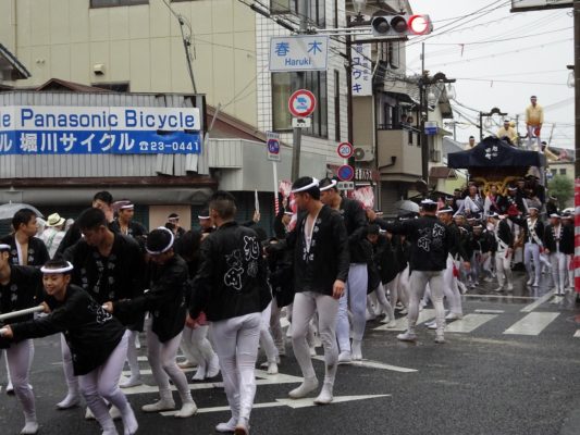 平成29年春木旭町　宵宮　雨天曳行　青年団