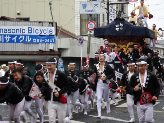 平成29年　春木旭町　宵宮　雨天激走　