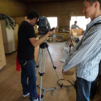 こだわりの桐タンスの社長　ブログ　地元テレビ岸和田が工房に取材に訪れました。