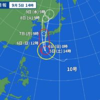 桐たんすの社長ブログ　台風１０号がとても心配です。