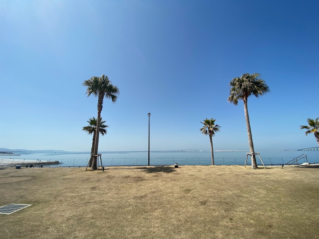 大阪　泉佐野市　りんくうタウン　からの大阪湾