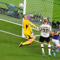 2022年FIFAワールドカップカタール大会E組予選、日本対ドイツ戦２－１の歴史的な逆転劇で勝てました。