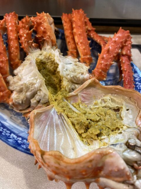季節料理　安曇野　タラバ蟹　蟹みそ
