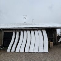 雪が積もったので