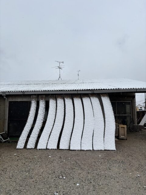 雪が積もったので