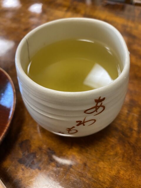 粟餅　処　澤屋　京都北野　お茶　写真