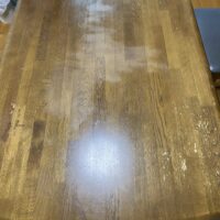 桐箪笥の社長ブログ　カリモク家具のダイニングテーブルの再塗装のご依頼です。