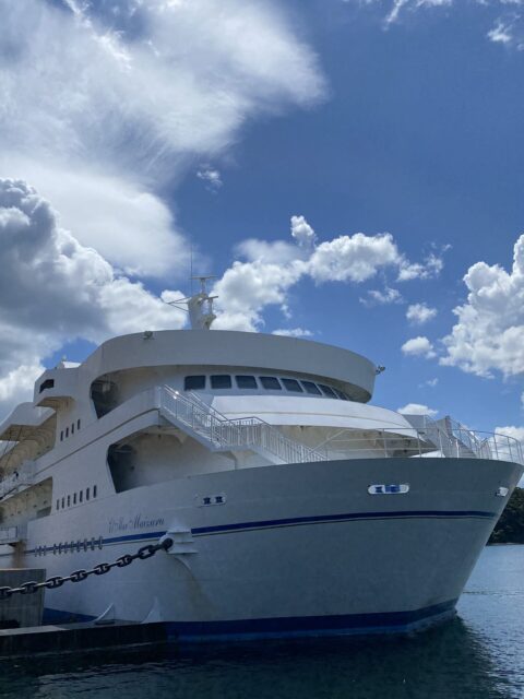 桐たんすの社長ブログ こんな船に乗って大海原を旅したいものですね。